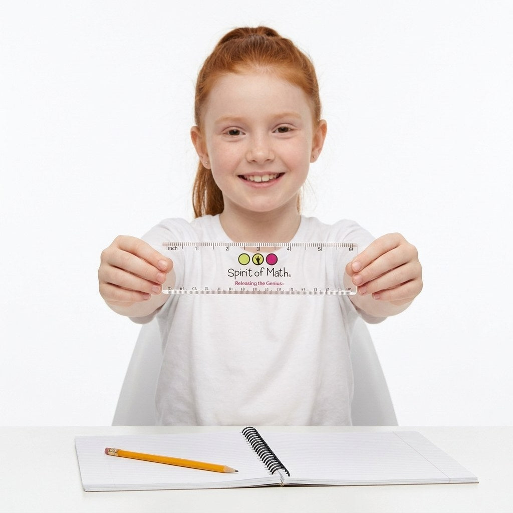 Spirit of Math Ruler — held by a young model